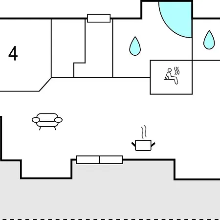 Dom wakacyjny Rubinsoen Skovhuse Hasle